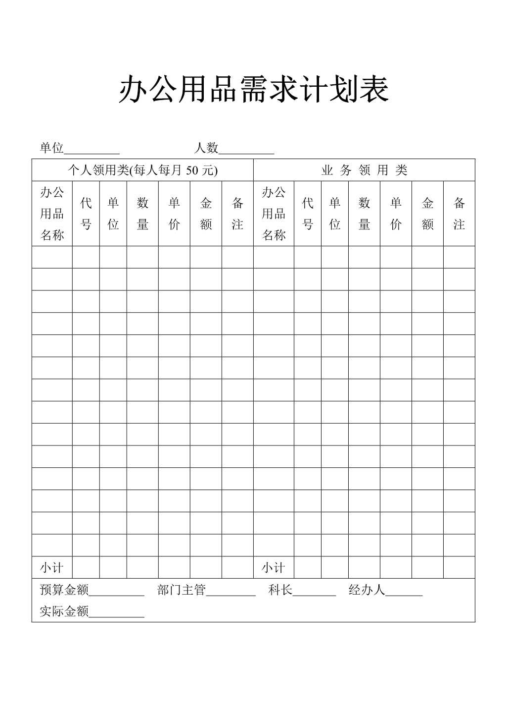 材料够表格办公用品需求计划表_1.Jpeg