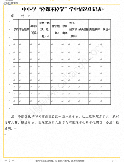 材料够素材中小学“停课不停学”学生情况登记表.png