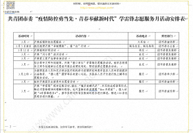 材料够素材共青团市委“疫情防控勇当先·青春奉献新时代”学雷锋志愿服务月活动安排表.png